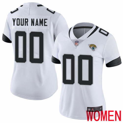 Limited White Women Road Jersey NFL Customized Football Jacksonville Jaguars Vapor Untouchable